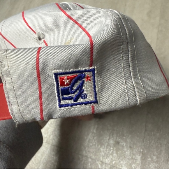 Vintage UNLV Runnin' Rebels hat pinstripe snapback cap 90's - Picture 5 of 8